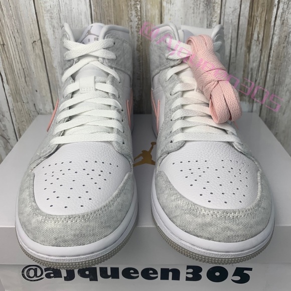 Air Jordan 1 Mid WMNS Atmosphere White - Picture 4 of 6